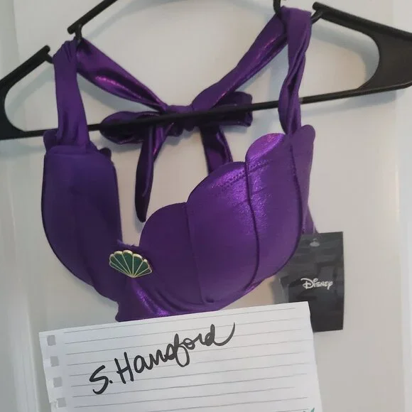 Disney The Little Mermaid Sea Shell Swim Top- BNWT - Picture 2 of 4